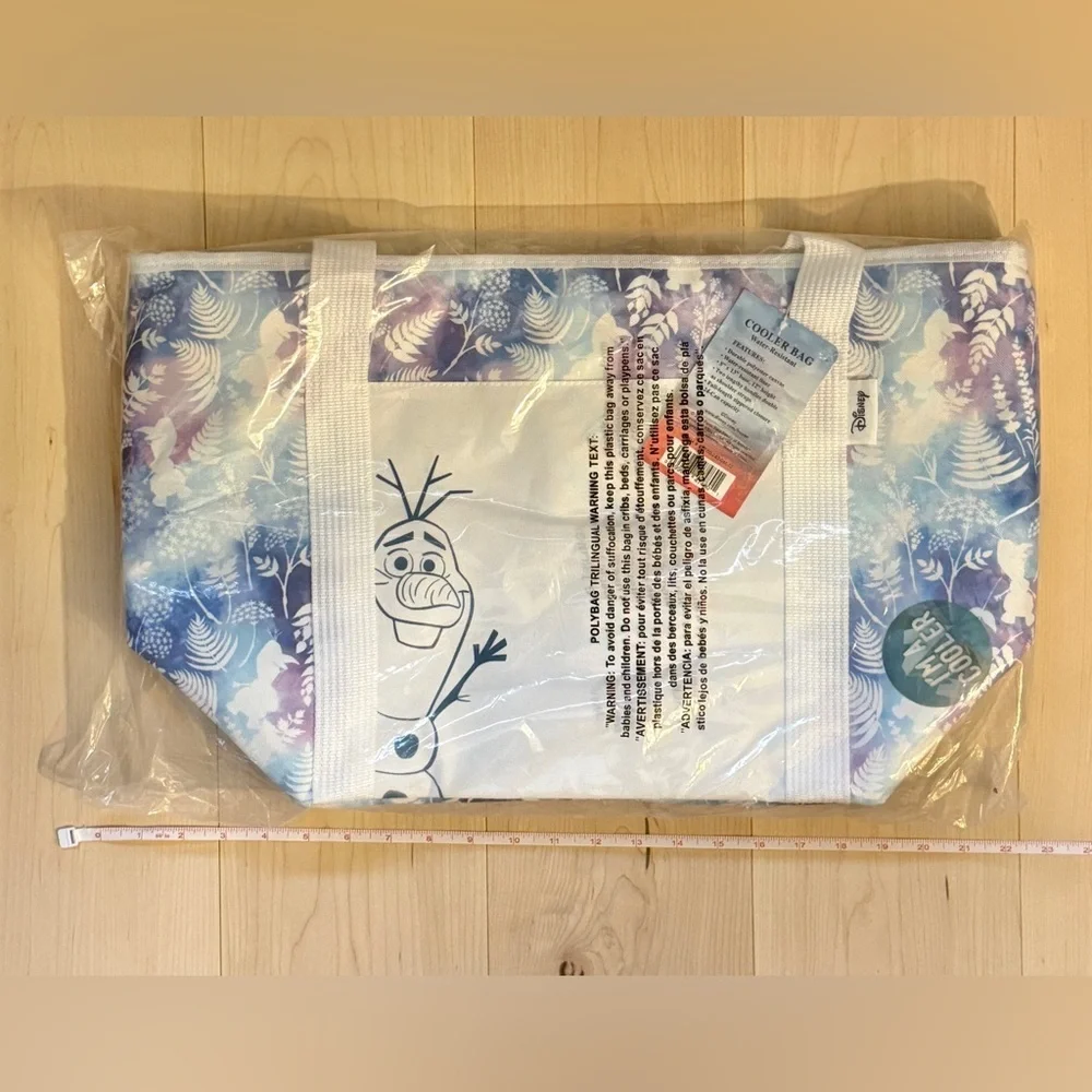 Disney Olaf Frozen Picnic Time Cooler Tote; Insulated Disney Lunch/Beach Bag NWT